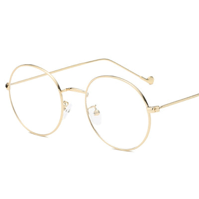 Zilead Metal Round Reading Glasses Unisex Clear Lens Spectacles Eyeglasses Hyperopia 66 Reading Glasses Zilead gold 0 