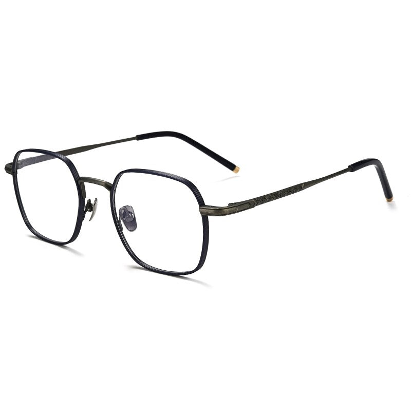 Gatenac Unisex Full Rim Square Titanium Eyeglasses Gxyj932 – FuzWeb