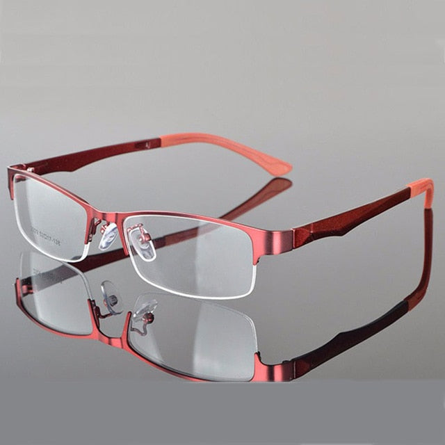 Reven Jate Half Rimless Eyeglasses Frame Optical Prescription Semi Rim Fuzweb