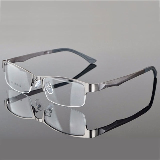 Reven Jate Half Rimless Eyeglasses Frame Optical Prescription Semi-Rim ...
