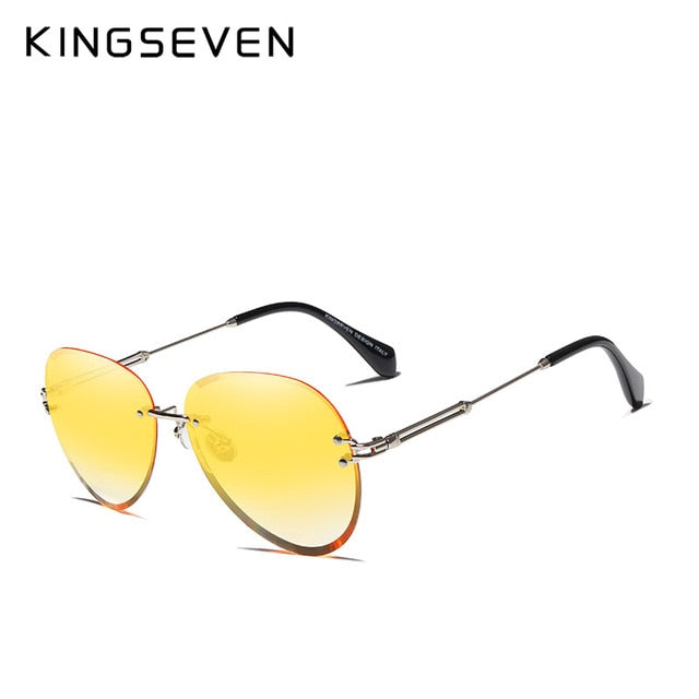 Kingseven Rimless Women Sunglasses Gradient N802Ns