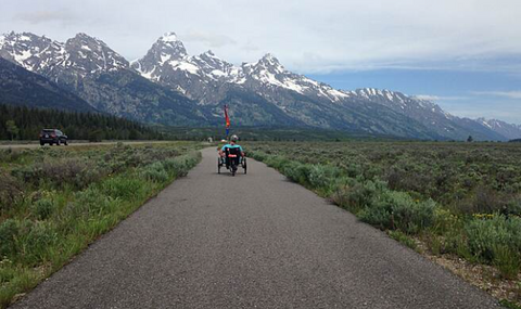 The scenic, North Pathway in Wyoming.