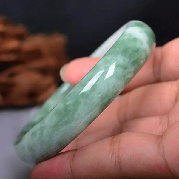 Light Green Jade Healing Bangle Bracelet