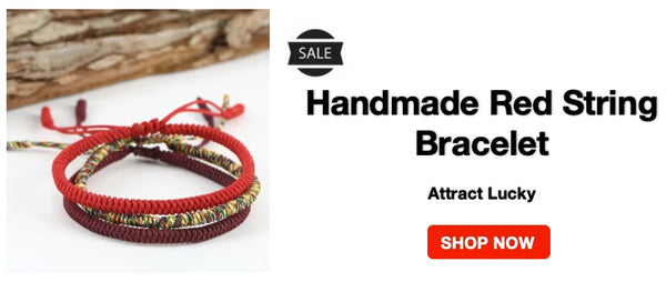 handmade red string bracelet