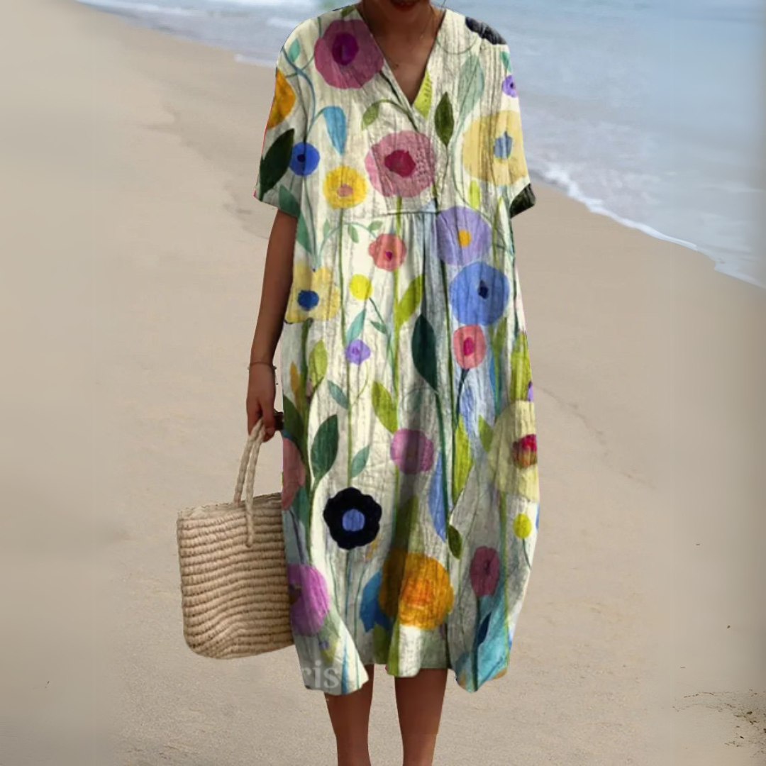 Vibrant Floral Dress