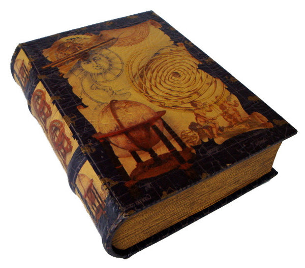 Large "Galileo" Faux Leather Book Box - UniqueBoxShop