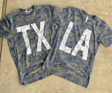 State Camo Tee- LA