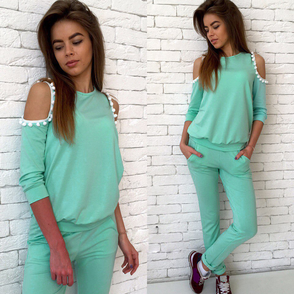 cold shoulder tracksuit