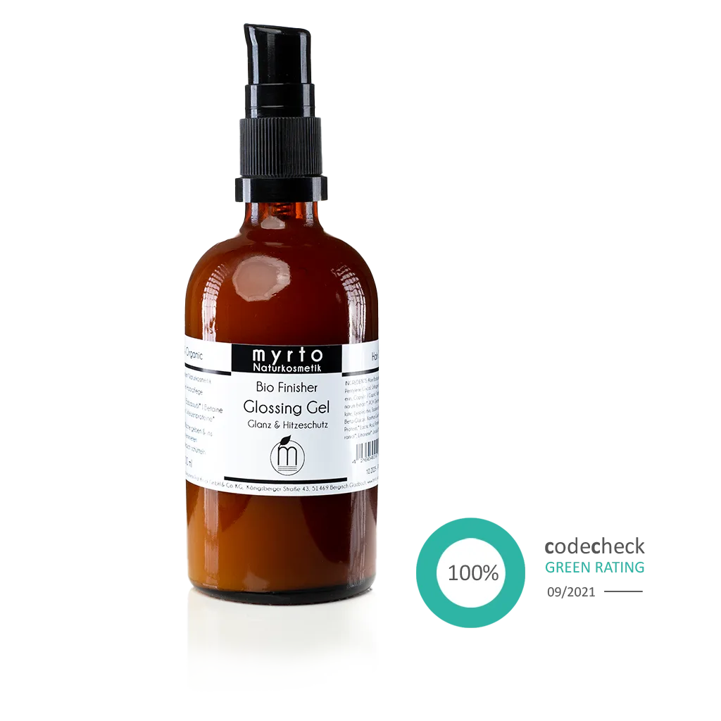 Organic Finisher Glossing Gel with myrtle oil