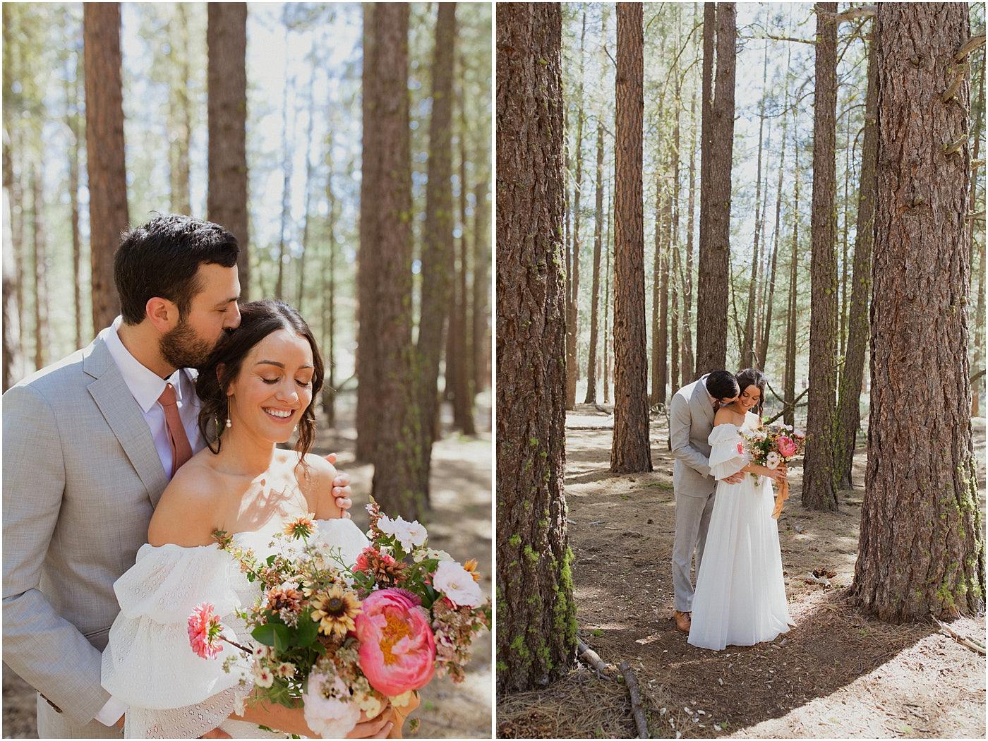 Chalet View Lodge playful wedding photography