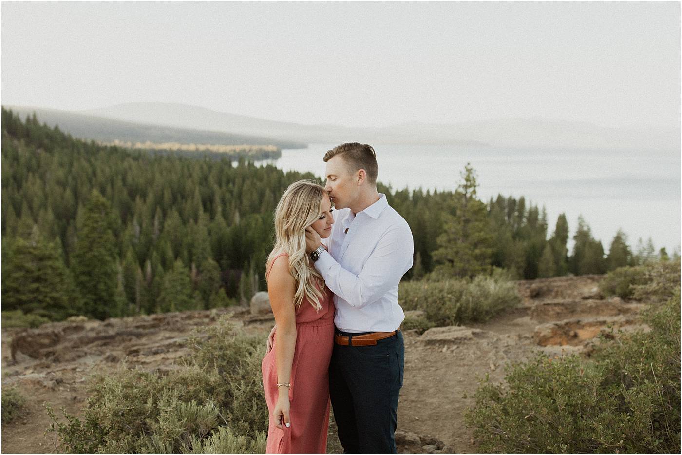 Tahoe Overlook Engagement Session