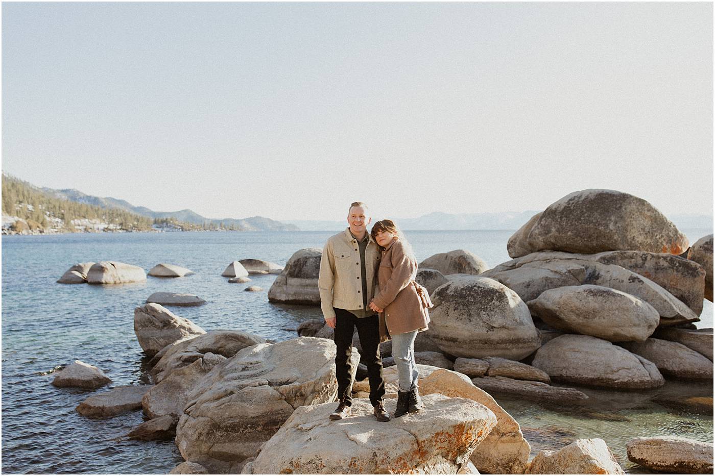 Rocky Tahoe engagement shoot