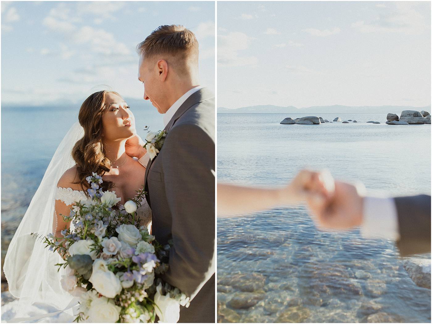 Just married Tahoe adventure photography