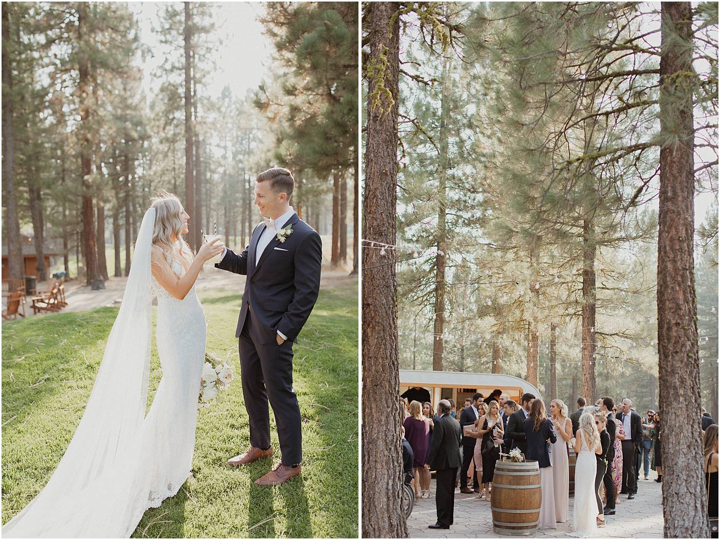 Whimsical Chalet View Lodge Wedding