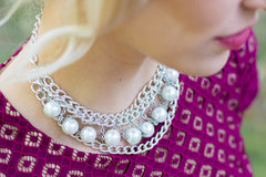 Pauline necklace made of silver and freshwater pearls