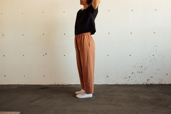 Wide leg linen trousers from Textile Apparel