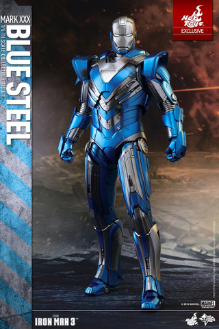 blue iron man action figure