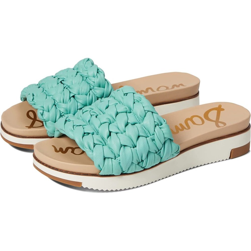 Ainslie Rio Blue Braided Slides