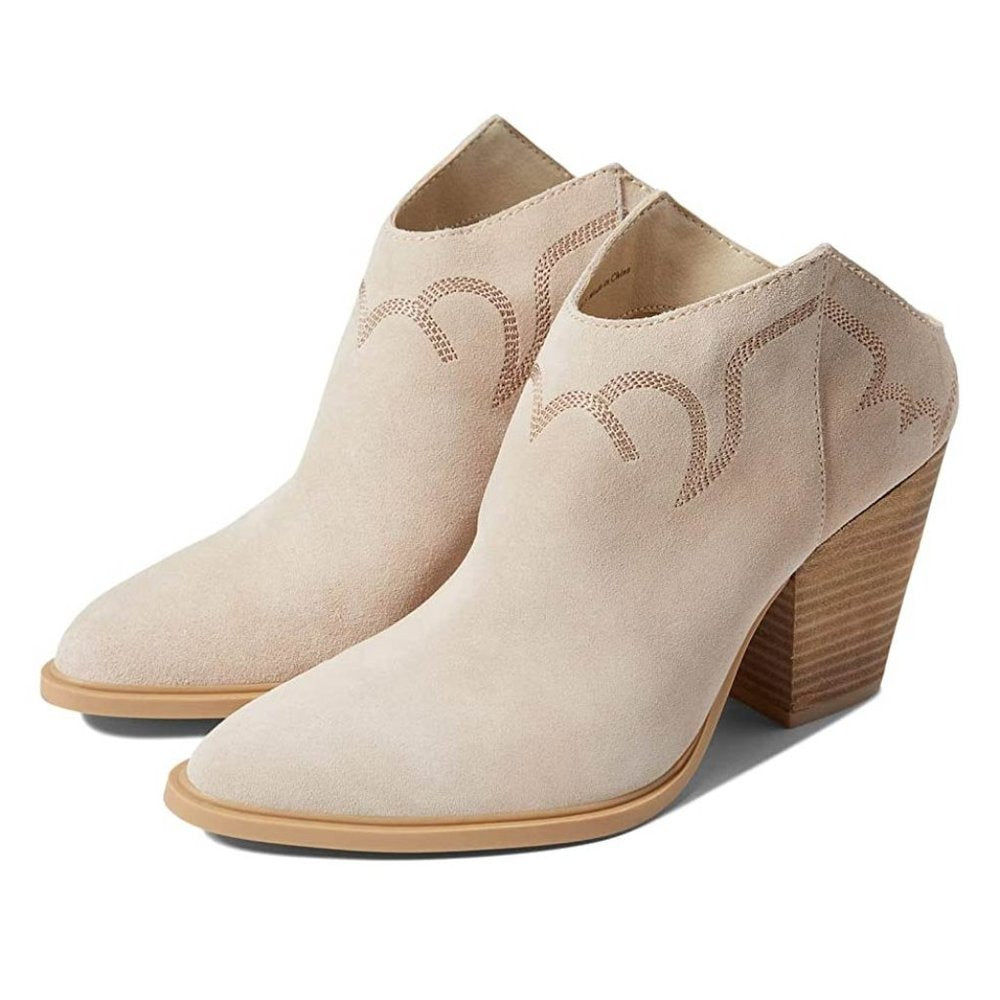 Simran Dune Suede Heeled Booties