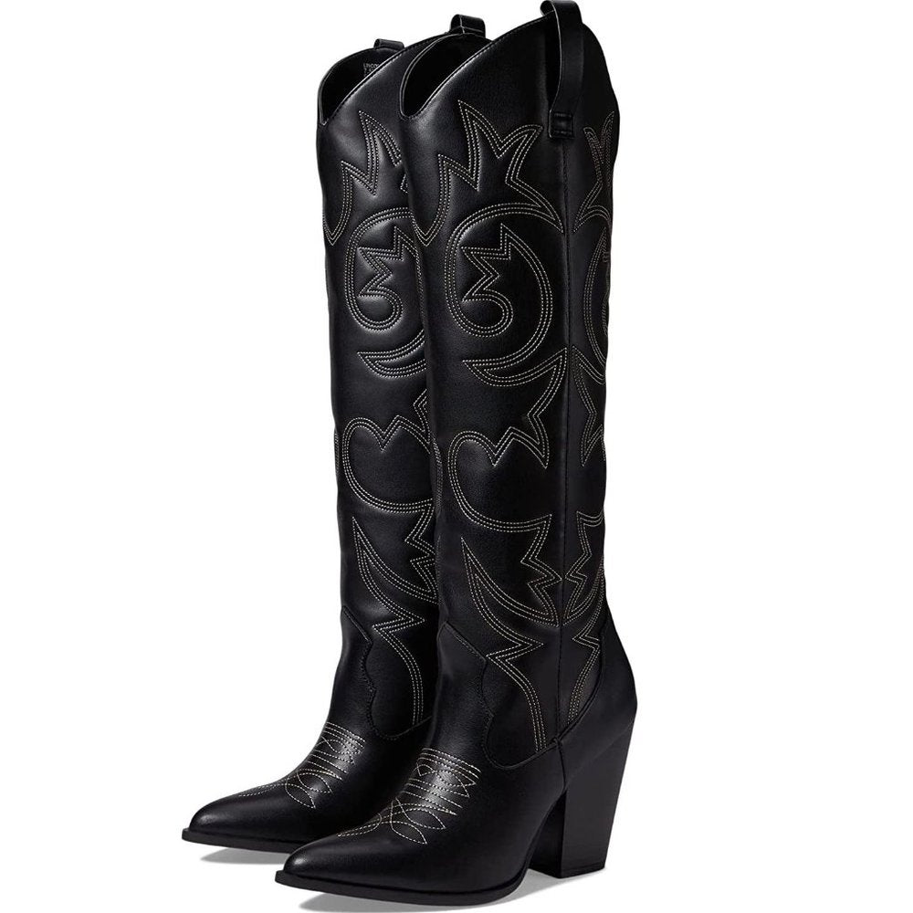 Linconn Black Western Booties