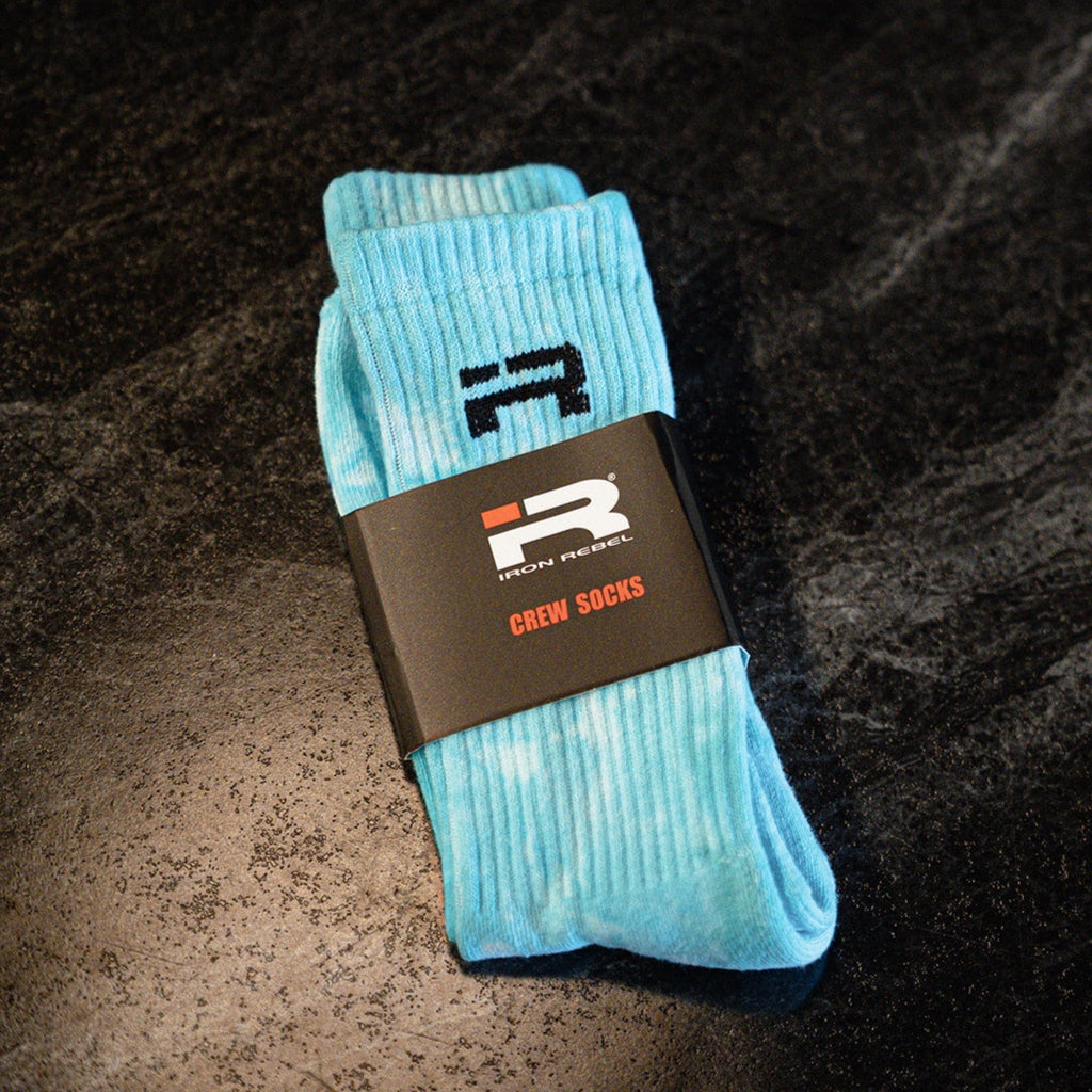 IR Logo Crew Socks (White) – Iron Rebel