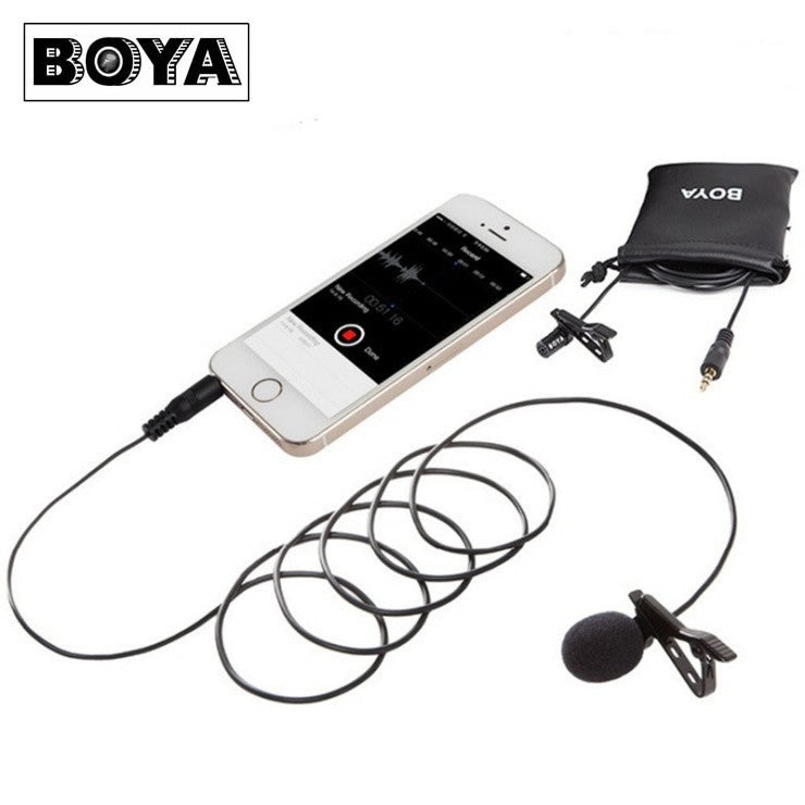BOYA BY-LM10 Omnidirectional Lavalier Microphone for iPhone Smartphone Ipad