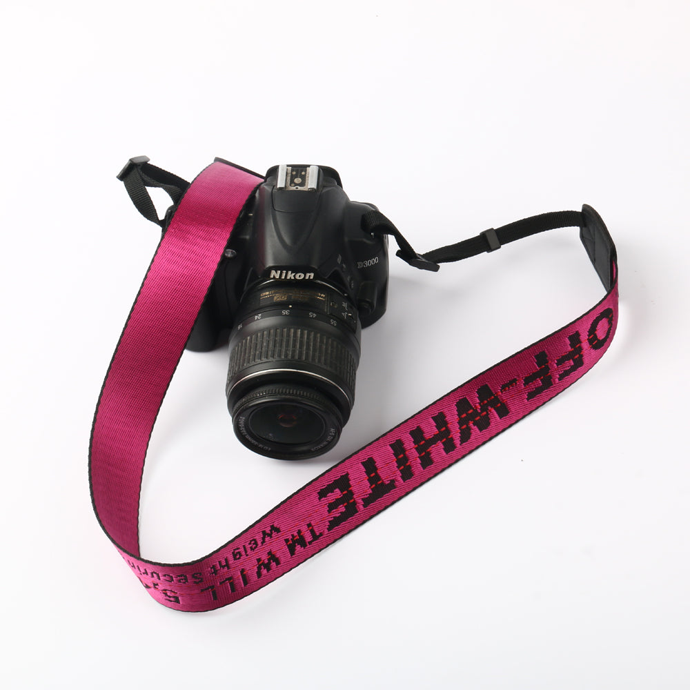 tidligere klokke Retaliate OFF-WHITE camera strap for Canon Nikon Fujifilm Instax Sony | Rock N' Shop