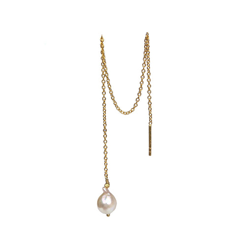 Linea Earring Pearl - Gold