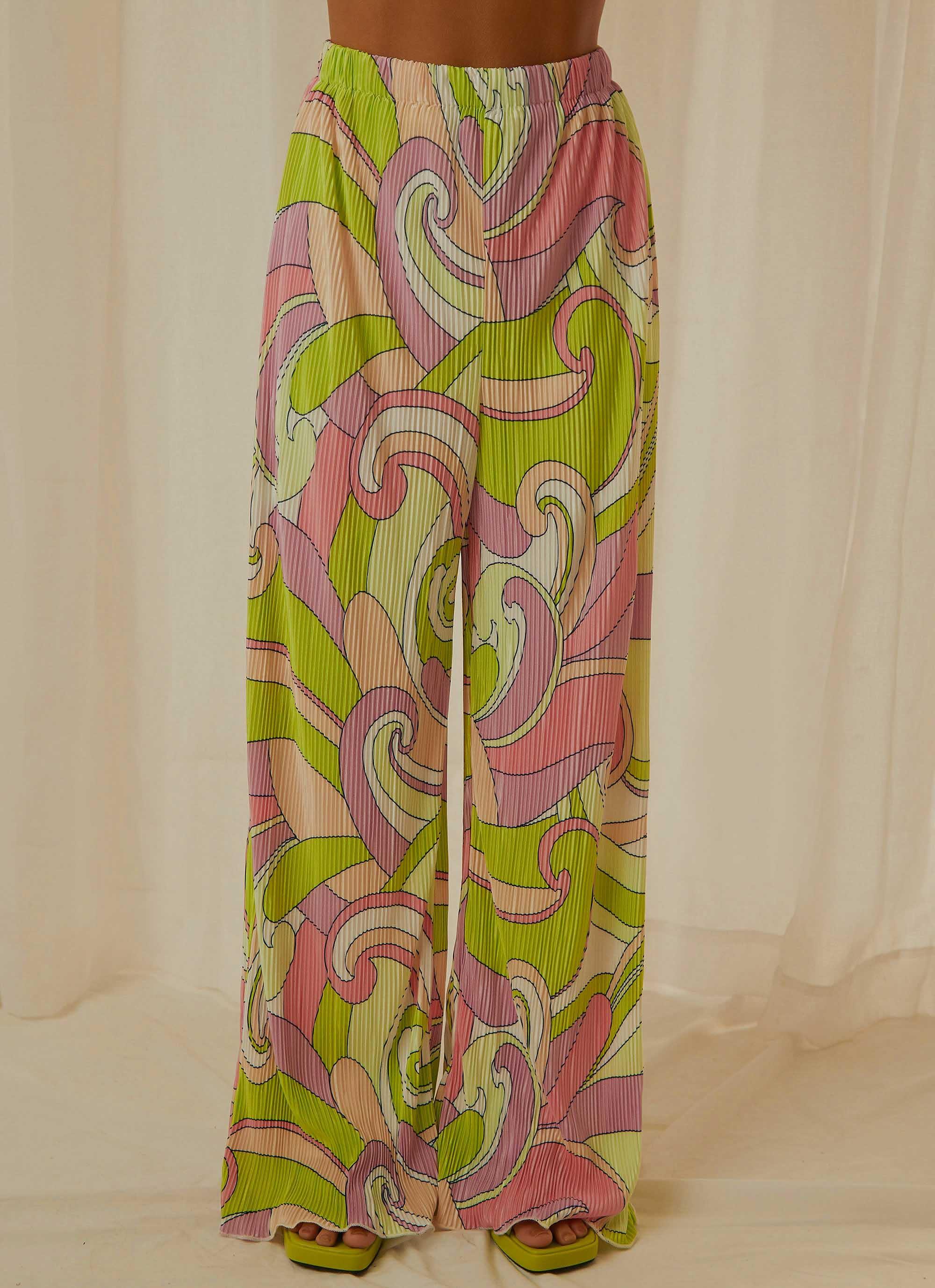 90s Muse Pants - Retro Swirl