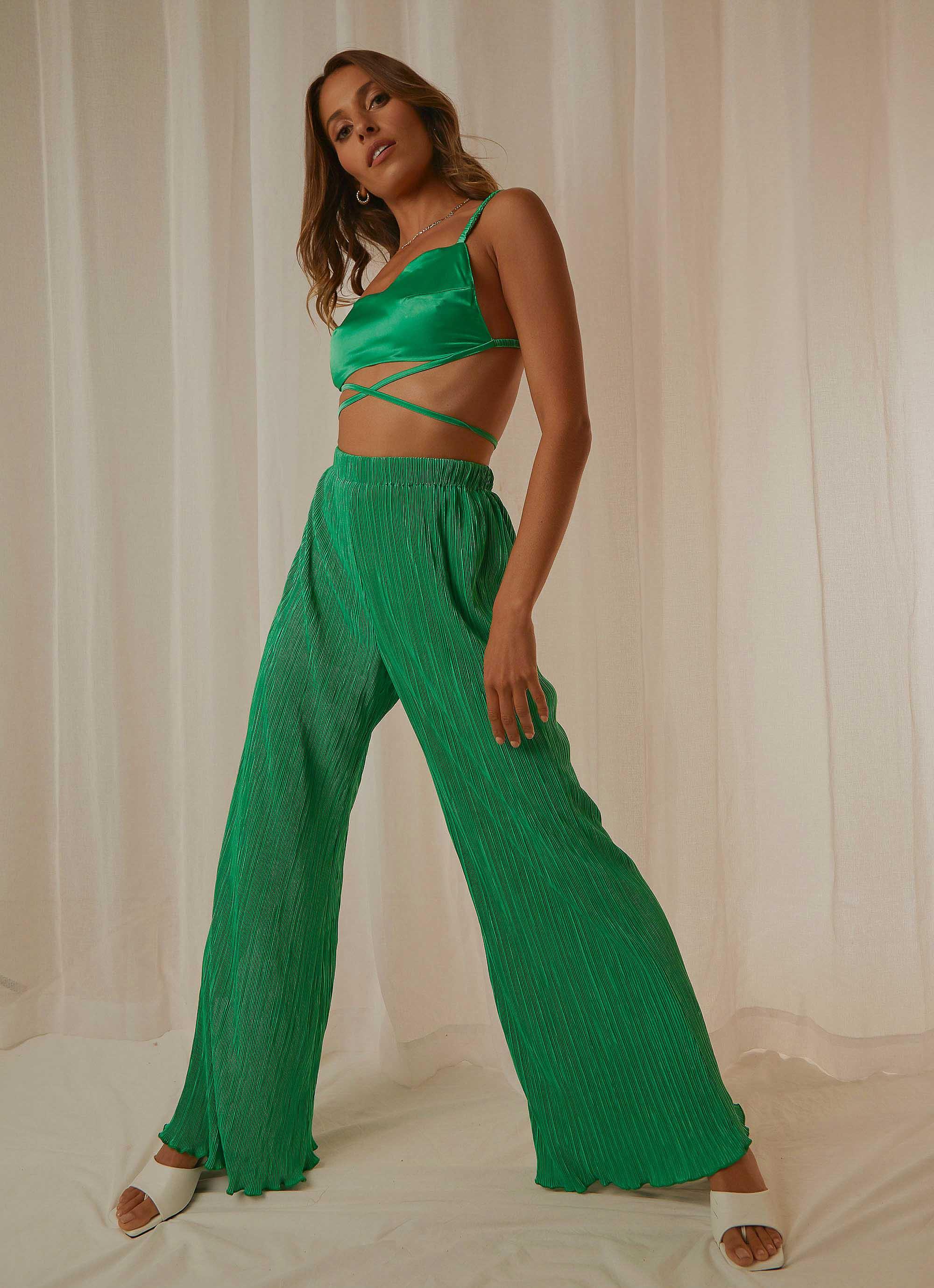 90s Muse Pants – Jade Green