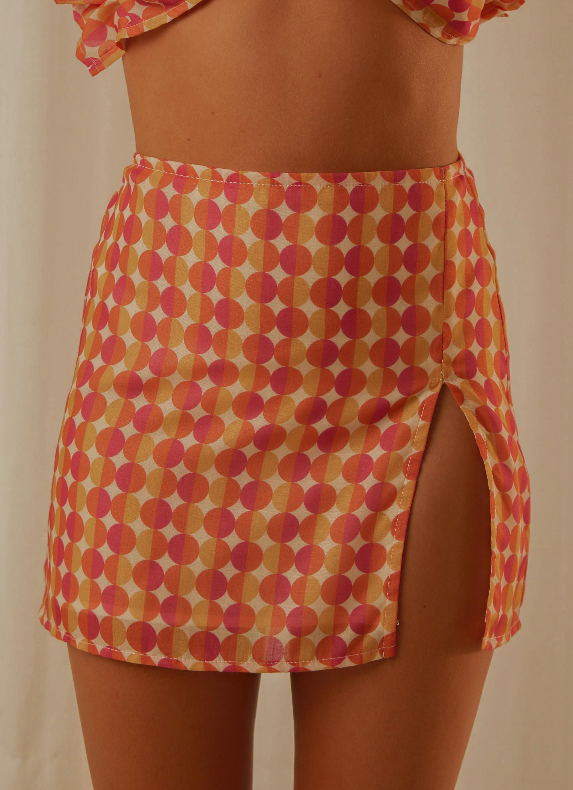 Daytona Mini Skirt - Sunset Geo - Image 4