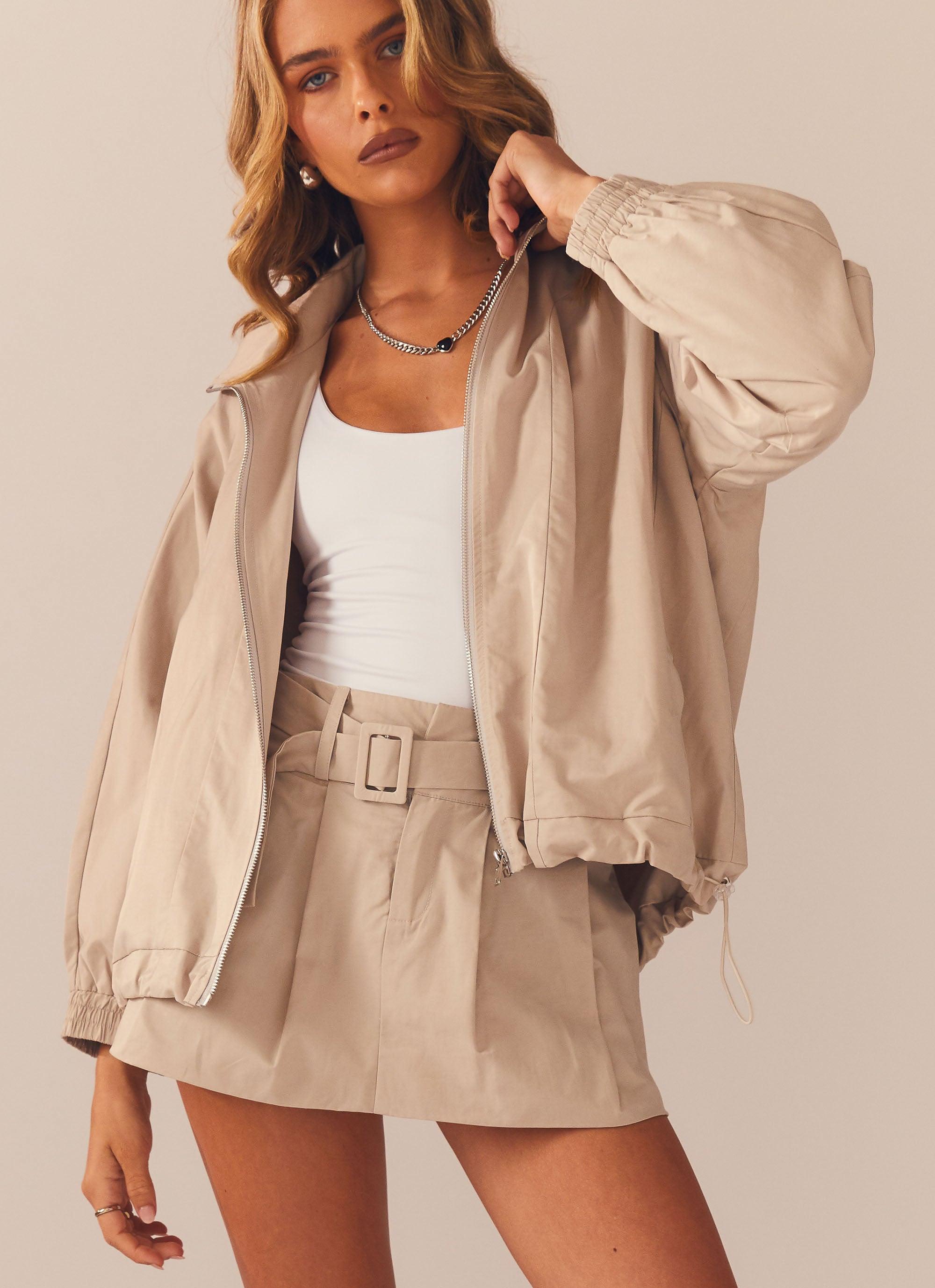 Mooncharged Mini Skirt - Mushroom Grey - Image 3