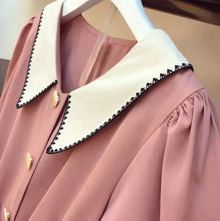 Kawaii Style Button Down Robe Dress - Image 5