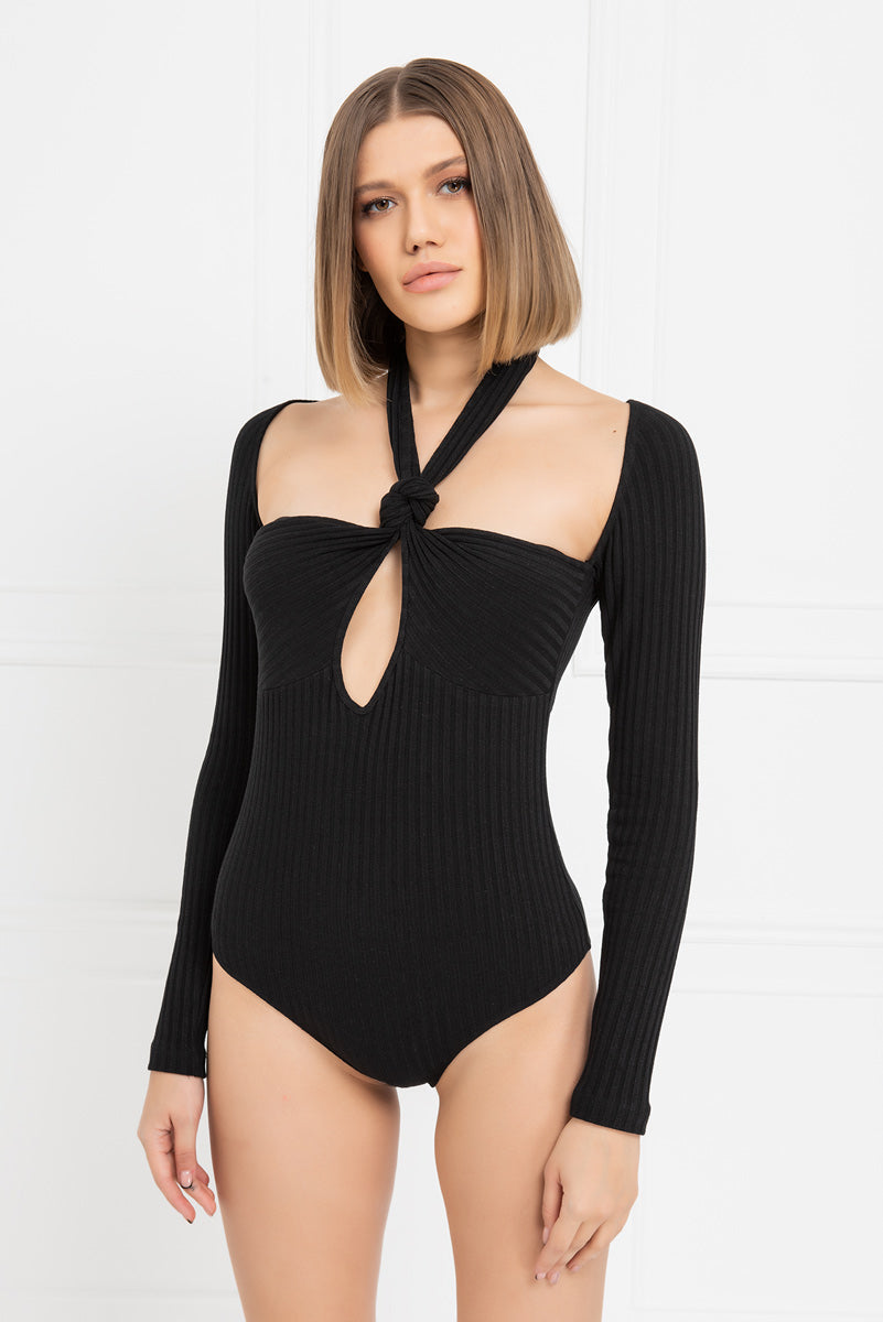 Sabrina Knot Cut Out Bodysuit