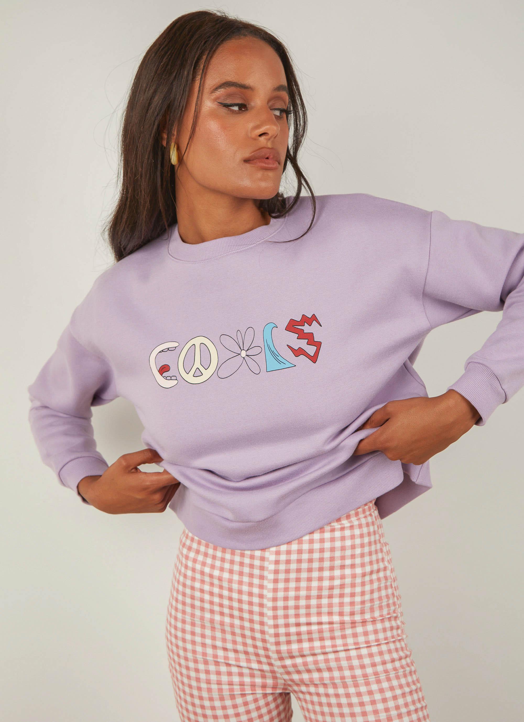 Trippy Club Sweatshirt – Lavender