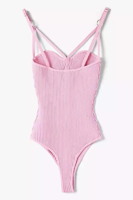 Carey Double Strap Knit Bodysuit