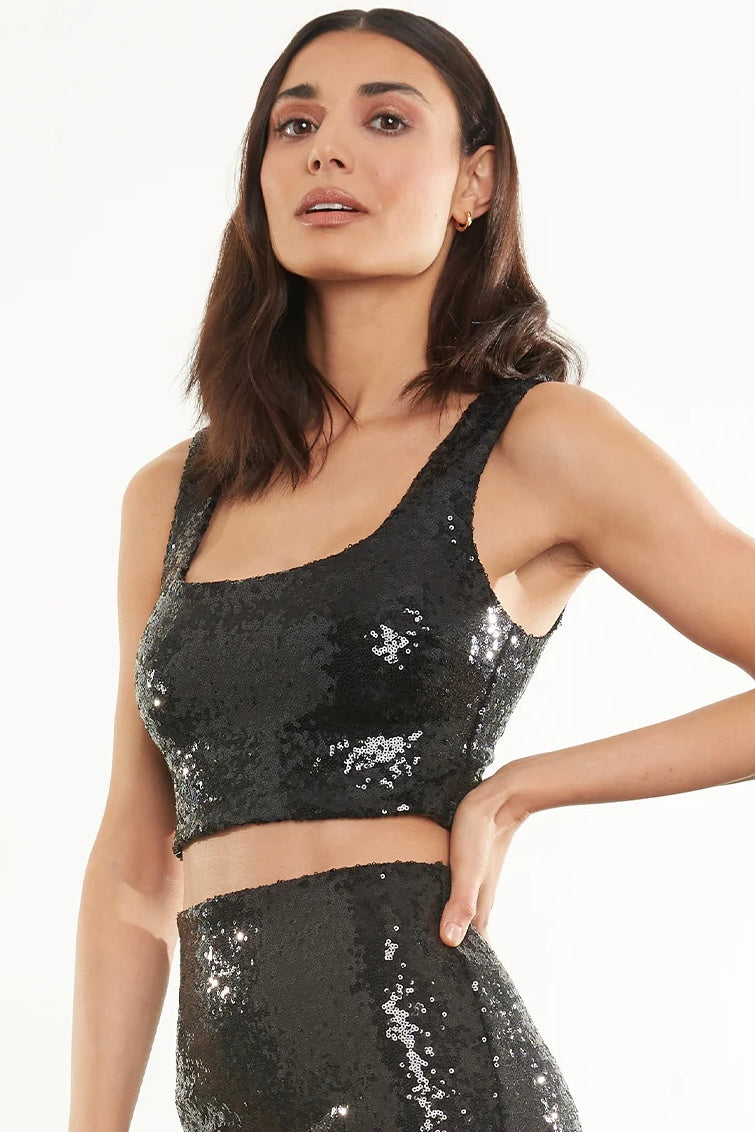 Commando Sequin Crop Top - Image 3