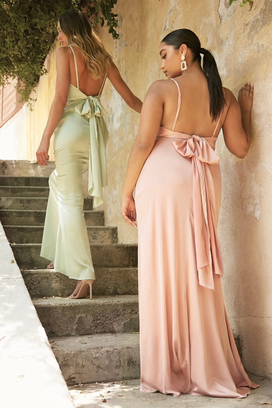 JADE SATIN GOWN