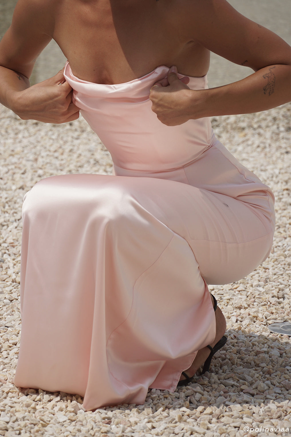 Alanis Strapless Maxi Dress – Crystal Rose