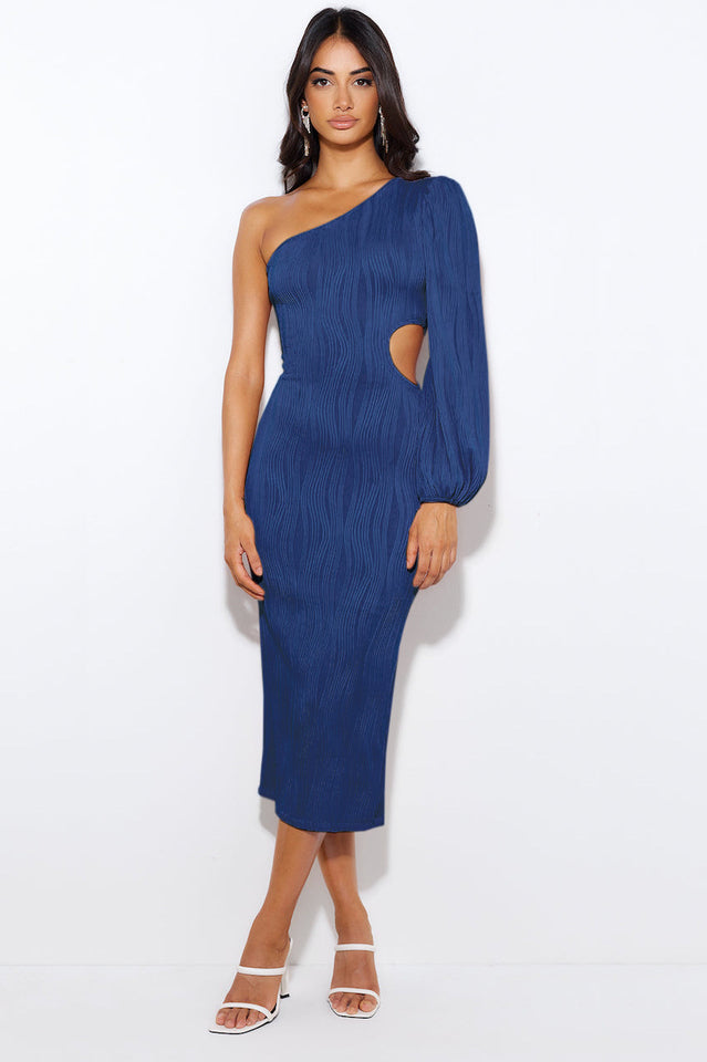 Allegra One Shoulder Midi Dress