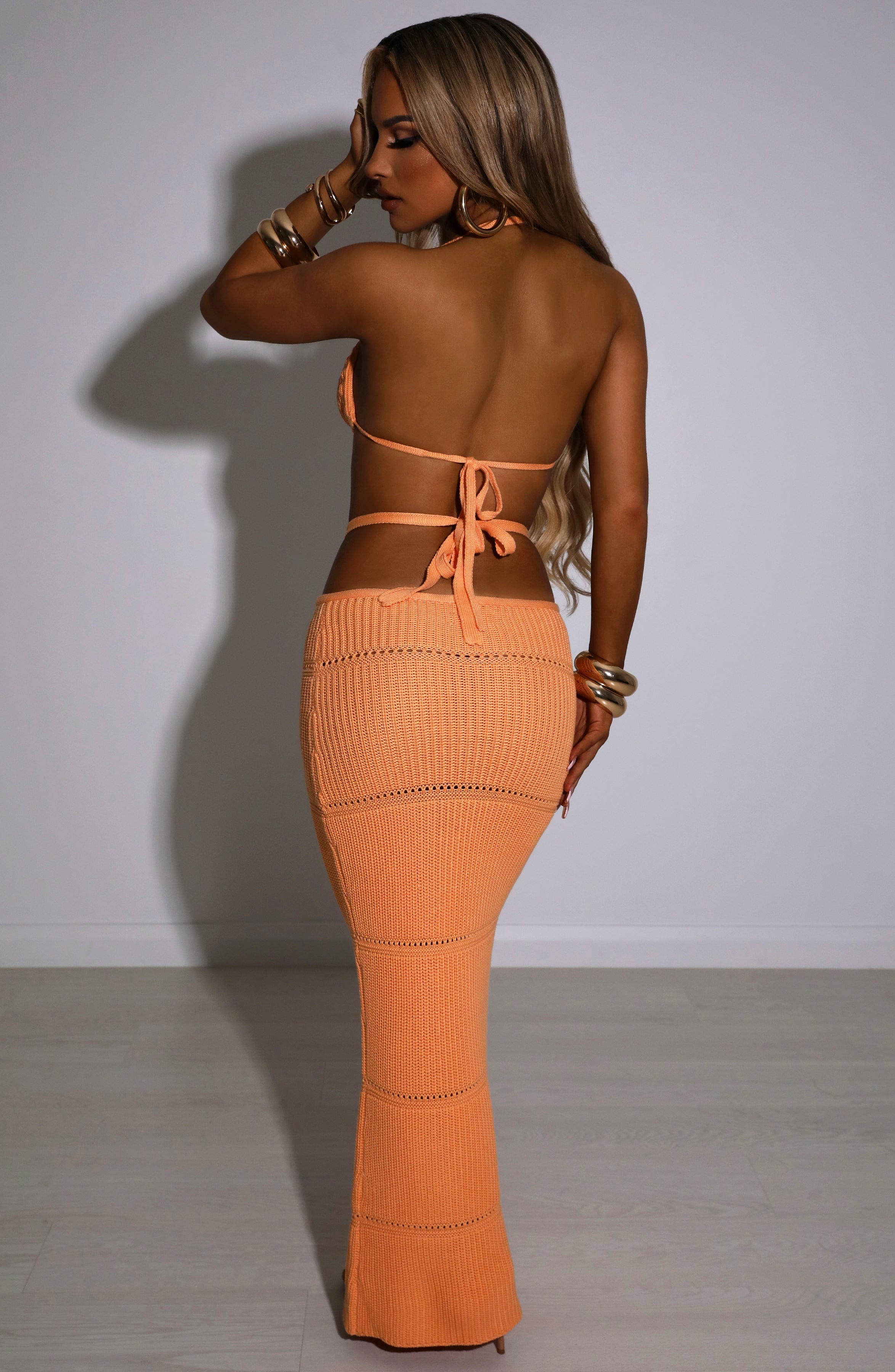 Aubery Maxi Skirt – Orange