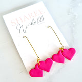2 Hearts Dangles - Sharee Nicholls Handmade