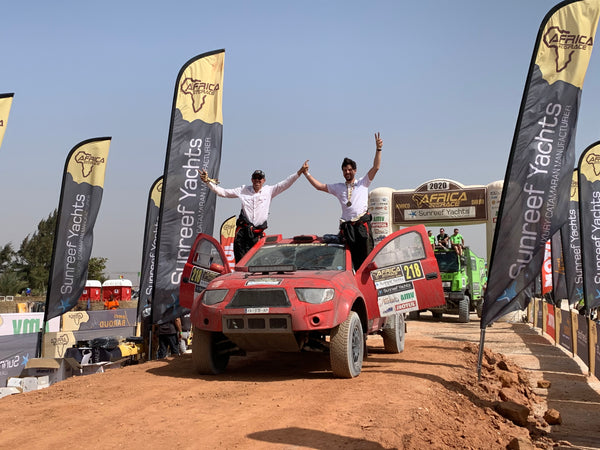 Africa eco race renault trucks rallye raid finish line celebrations