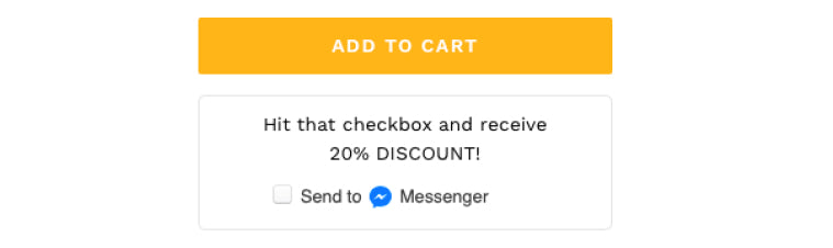 Tobi opt in under add to cart button