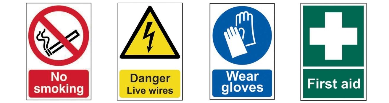 5 different types of safety signs