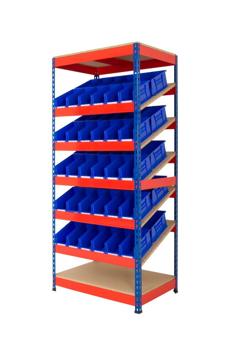 Shelf Bins Sloped Shelving Units, Shelf Bin Sloped Shelving Systems, Pick  Racks