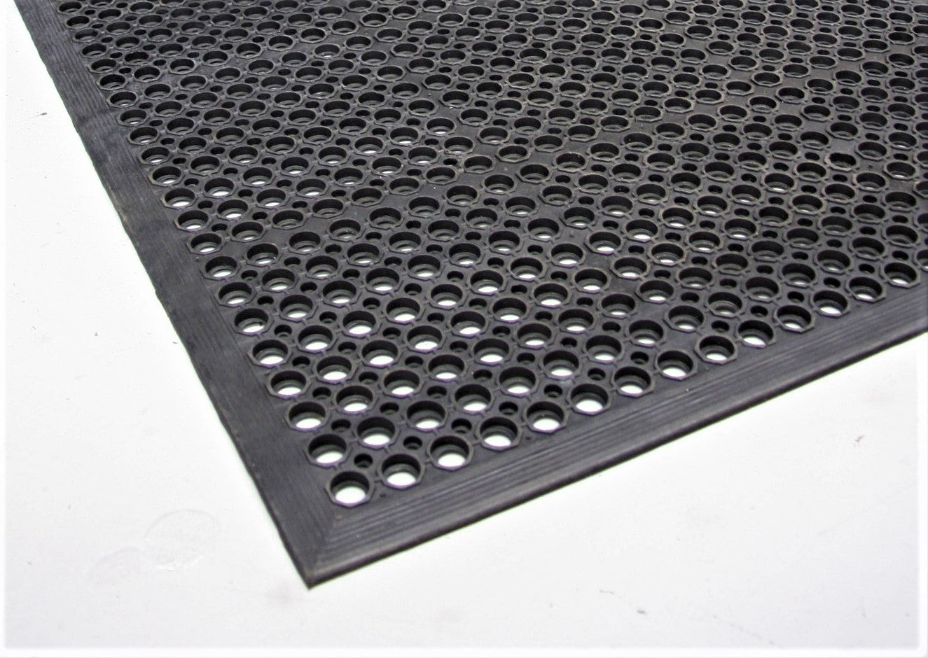 Rubber Roll Matting - 1/4 Thick - Solid Black | 4' Wide