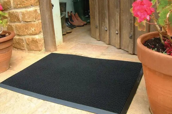 Rubber doormat Indoor outdoor rubber mat Flower rubber back door