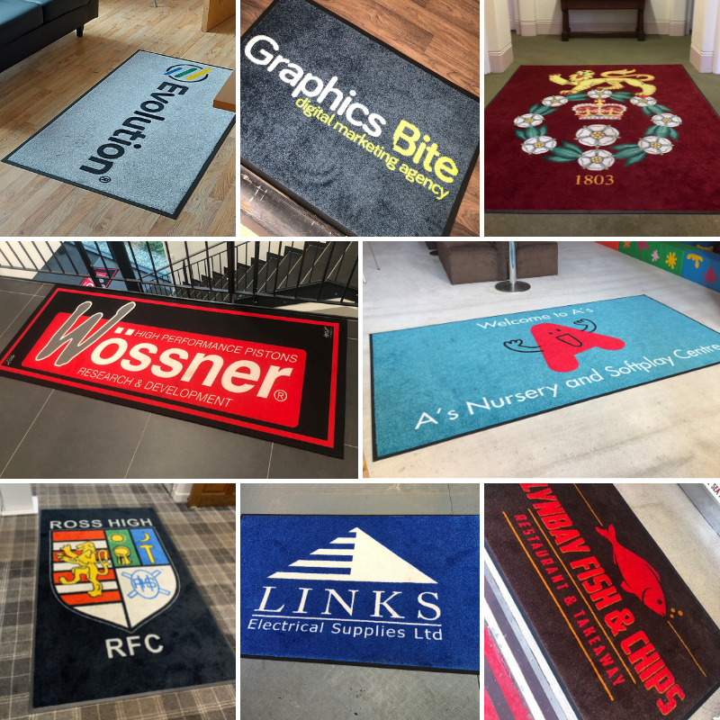 Personalised Custom Printed Home Gym Any Logo Your Choice Entrance Mat  Floor Door Mat Indoor/outdoor 3 Mat Sizes Available Machine Washable 