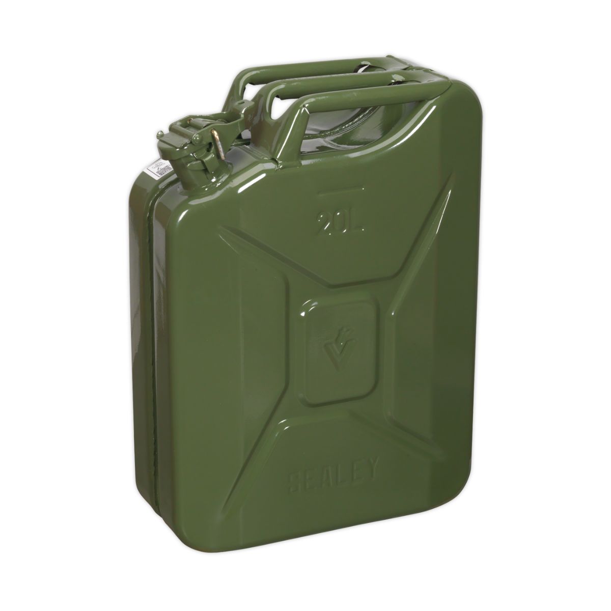 20L Petrol Jerry Can - Green Metal Jerry Can (JC20G)